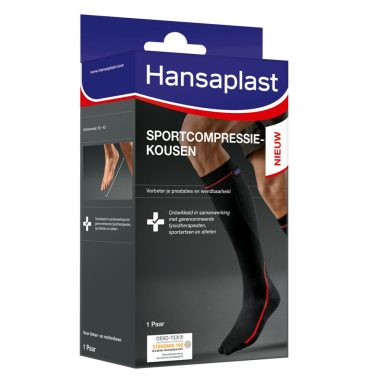 2e halve prijs: Hansaplast Sportcompressiekousen 1 paar