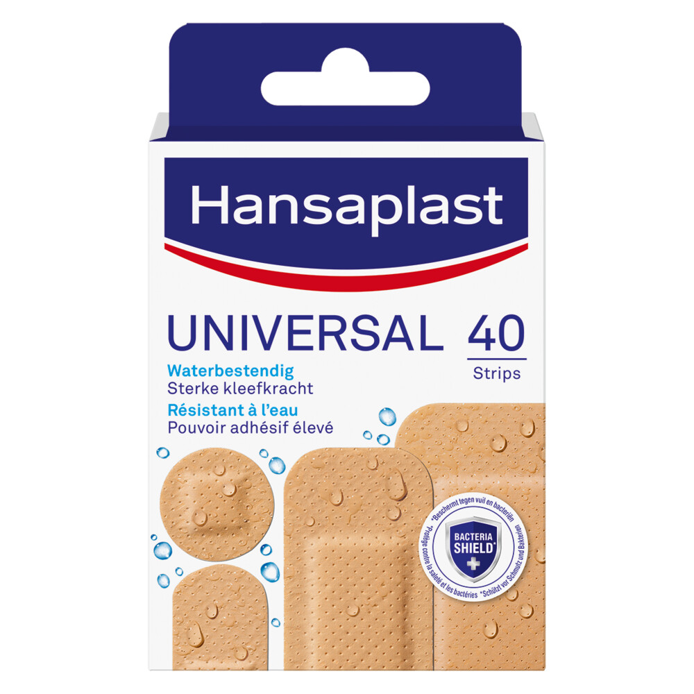 2x Hansaplast Universal Strips 40 stuks