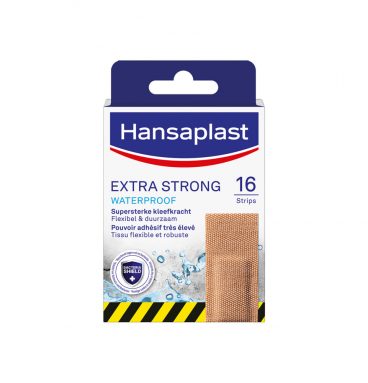 2x Hansaplast Xtra Strong Waterproof 16 stuks