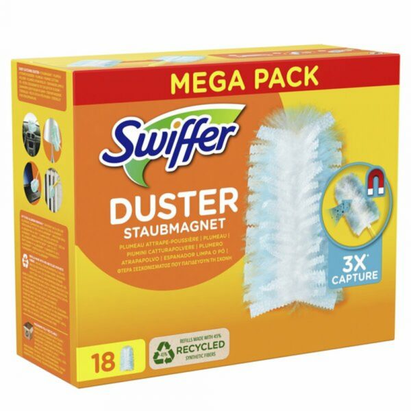 2e halve prijs: Swiffer Duster Trap&Lock Navulling 18 stuks