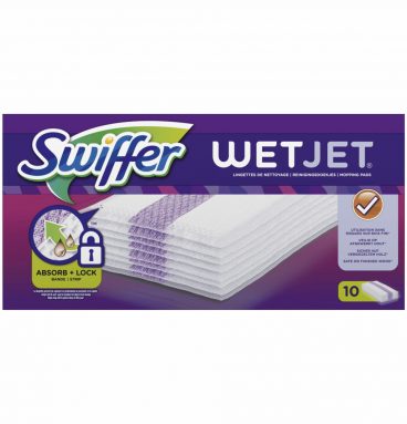 2e halve prijs: Swiffer WetJet Dweilsysteem Navulling Reinigingsdoekjes 10 stuks