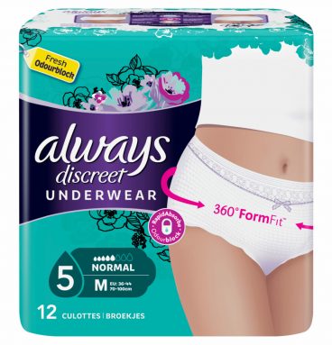 2x Always Discreet Underwear Normal M 12 stuks