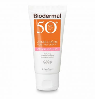 3x Biodermal Gevoelige Huid Zonnecrème Gezicht SPF 50+ 50 ml