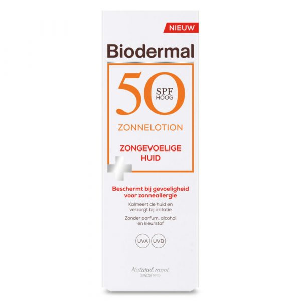 Biodermal SPF 50 Zonnelotion Gevoelige Huid 100 ml