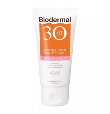 Biodermal Zonnecreme Gezicht Gevoelige Huid SPF 30 50 ml