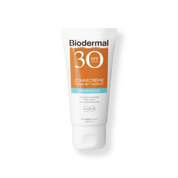 Biodermal Zonnecrème Gezicht Hydraplus SPF 30 50 ml