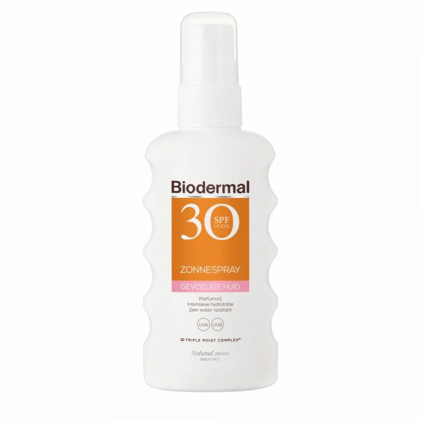 Biodermal Zonnespray Gevoelige Huid SPF 30 175 ml