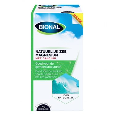 Bional Natuurlijk Zee Magnesium met Calcium 40 capsules