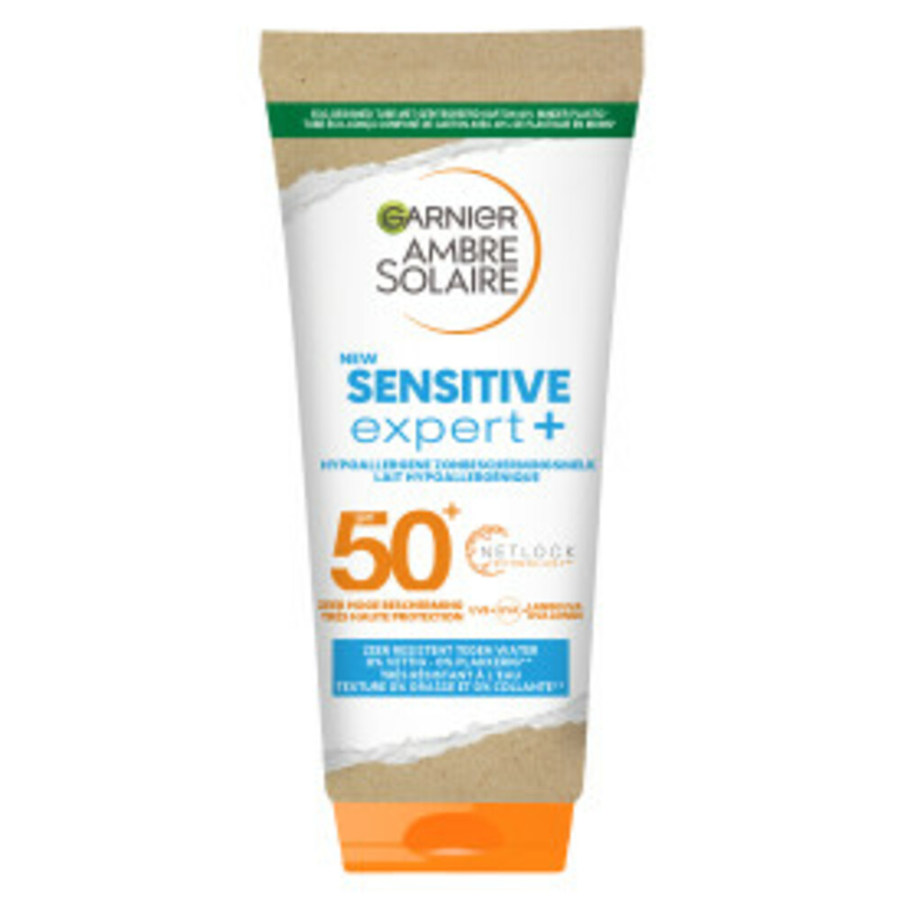 6x Garnier Ambre Solaire Zonnebrandmelk Sensitive Expert SPF 50+ 200 ml