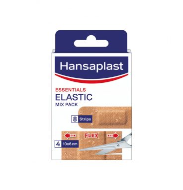 2e halve prijs: Hansaplast Basic Mix Pack Elastic 12 stuks