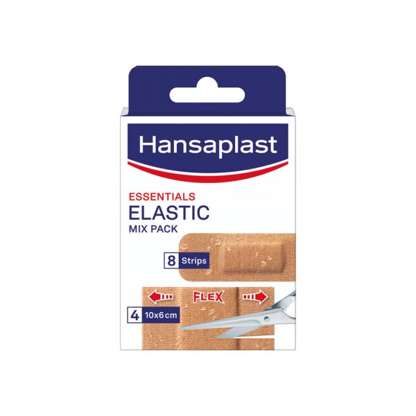 2e halve prijs: Hansaplast Basic Mix Pack Elastic 12 stuks