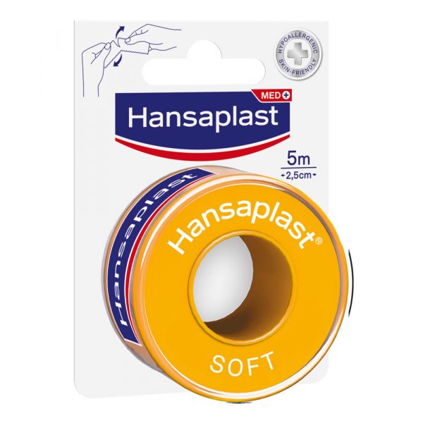 2e halve prijs: Hansaplast Hechtpleister Soft 5 m x 2