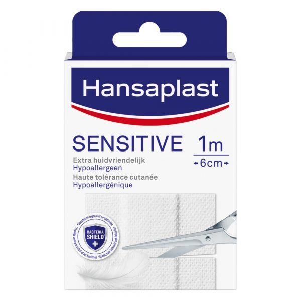 2e halve prijs: Hansaplast Sensitive 1 m x 6 cm