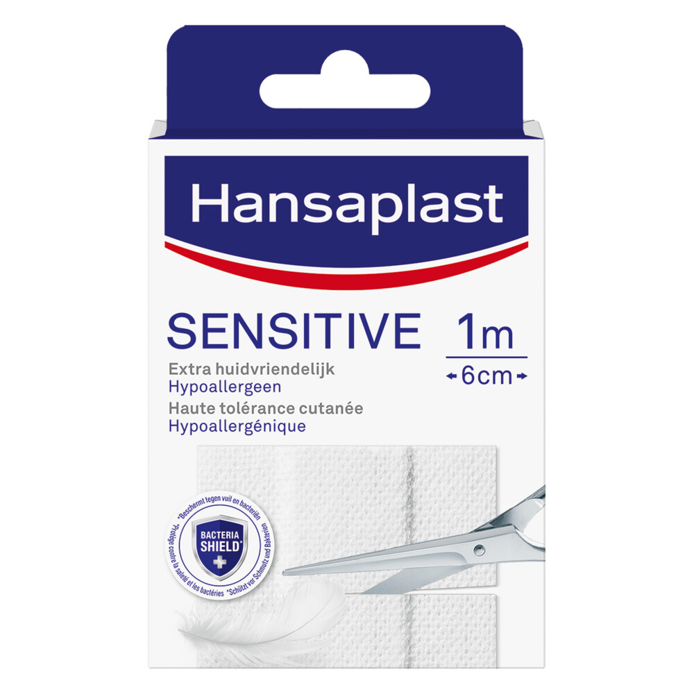 2e halve prijs: Hansaplast Sensitive 1 m x 6 cm