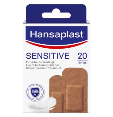 2e halve prijs: Hansaplast Sensitive Pleister Medium 20 stuks