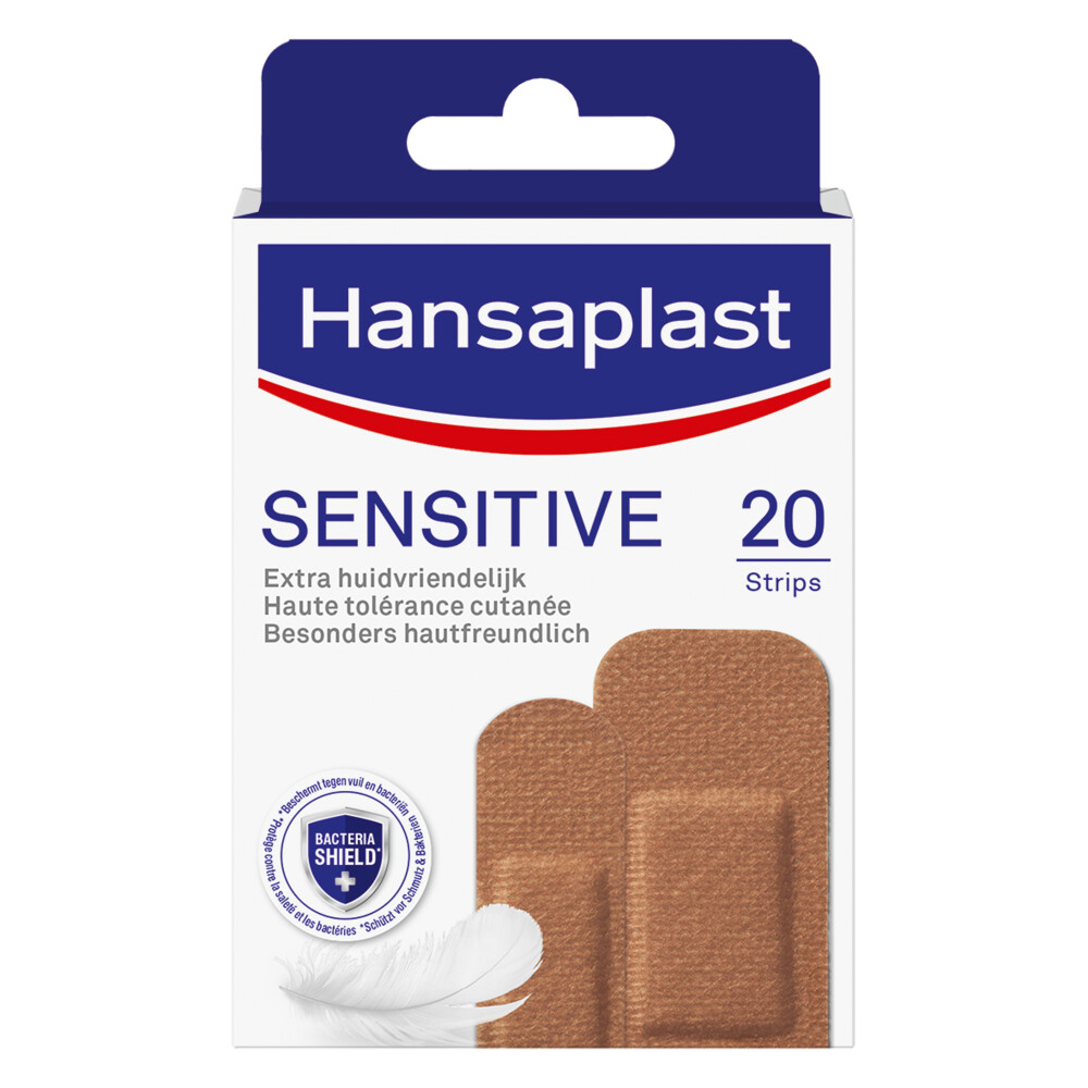 2e halve prijs: Hansaplast Sensitive Pleister Medium 20 stuks