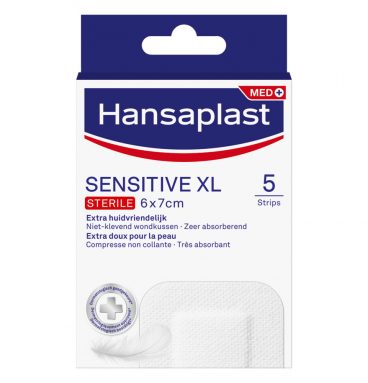 2e halve prijs: Hansaplast Sensitive XL 5 stuks