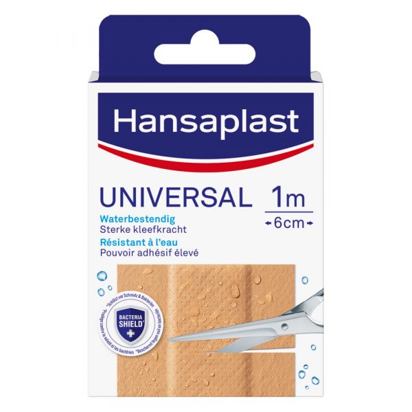 2e halve prijs: Hansaplast Universal 1 m x 6 cm