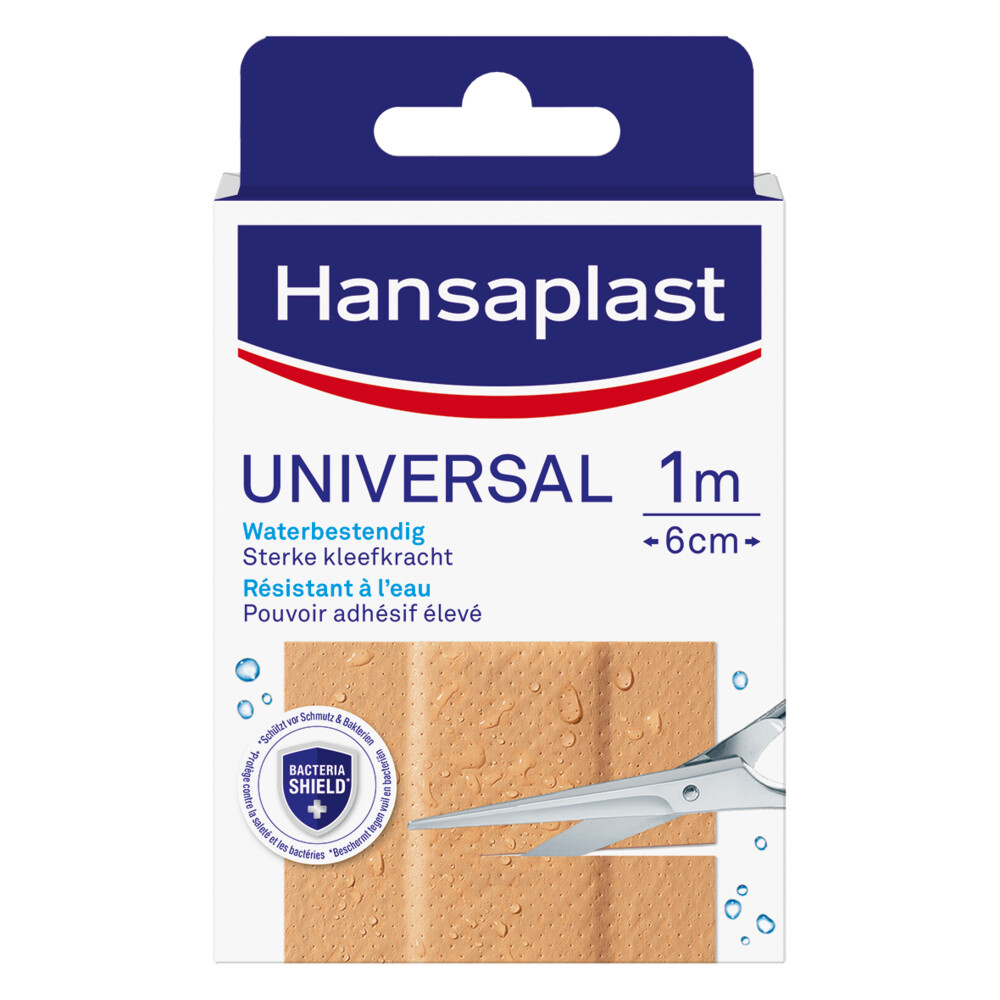 2e halve prijs: Hansaplast Universal 1 m x 6 cm