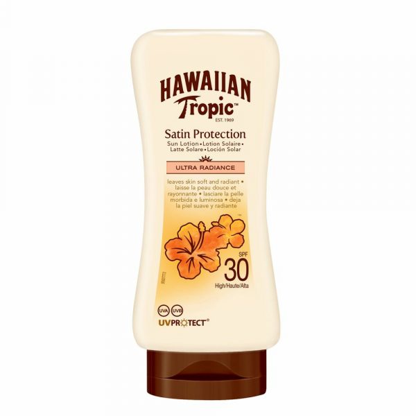 6x Hawaiian Tropic Zonnebrand Lotion Hydratation SPF 30 180 ml