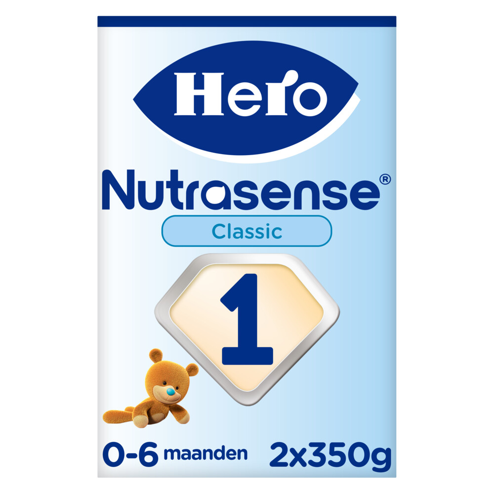 3x Hero Baby Nutrasense Classic 1 Zuigelingenmelk (0-6 mnd) 700 gr