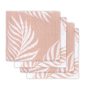 Jollein Hydrofiele Multidoek Small 70x70 cm Nature Pale Pink 4 stuks