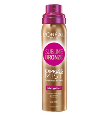 L'Oréal Sublime Bronze Self Tan Body Spray 150 ml