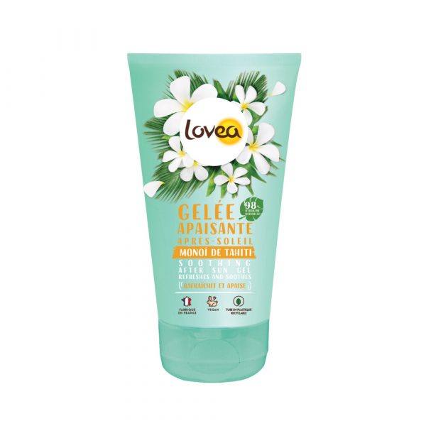 12x Lovea Sun Kalmerende Aftersun Jelly Tahiti Monoï 150 ml