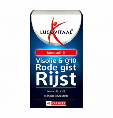 Lucovitaal Rode Gist Rijst met Visolie en Q10 63 capsules