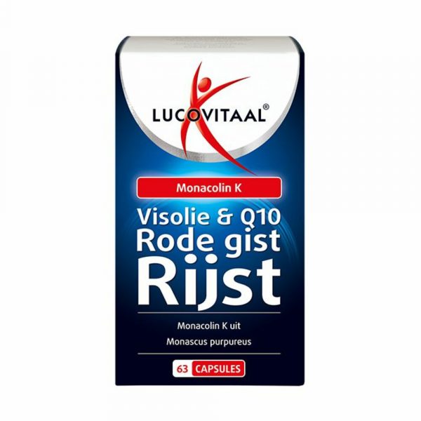 Lucovitaal Rode Gist Rijst met Visolie en Q10 63 capsules