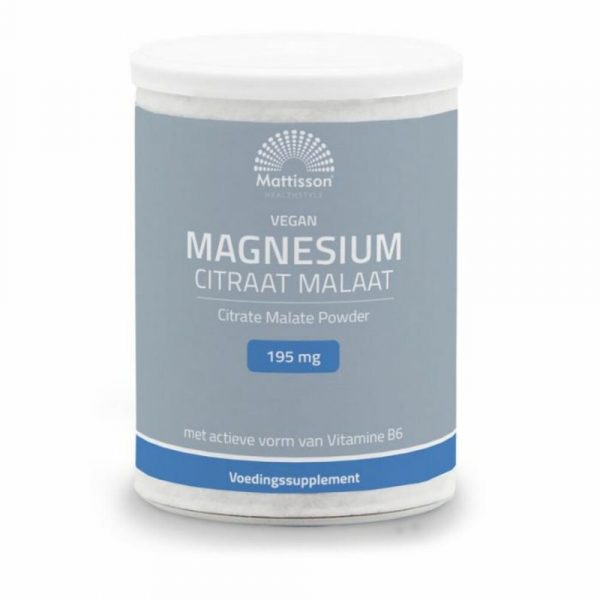 Mattisson Magnesium Citraat Malaat Poeder 125 gr