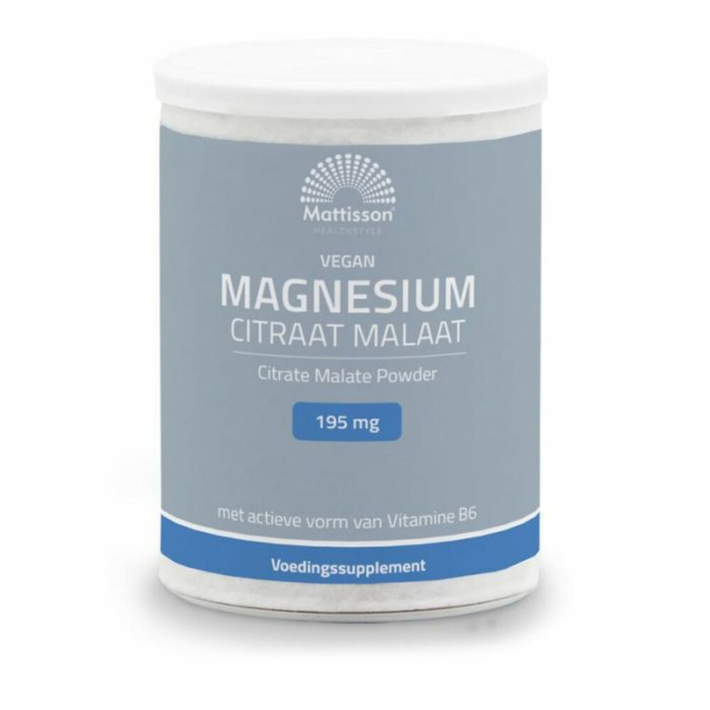 Mattisson Magnesium Citraat Malaat Poeder 125 gr