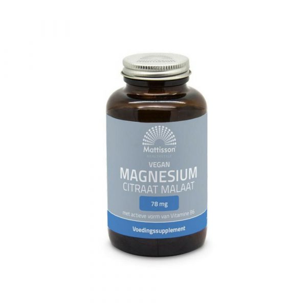 Mattisson Magnesium Citraat Malaat Vegan 120 vegacapsules