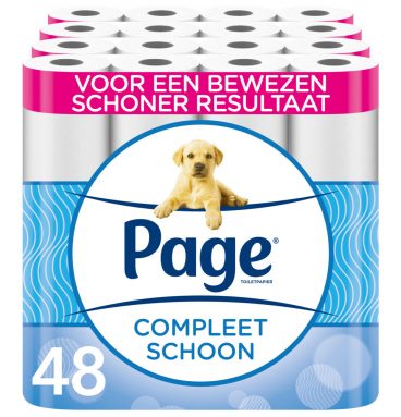 2x Page Toiletpapier Compleet Schoon 2-laags 24 stuks