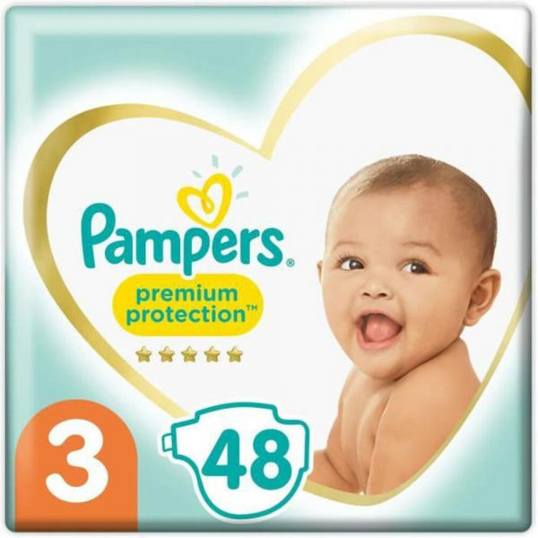 Pampers Premium Protection Luiers Maat 3 (6-10 kg) 48 stuks