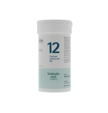 Pfluger Schussler Zout nr 12 Calcium Sulfuricum D6 400 tabletten