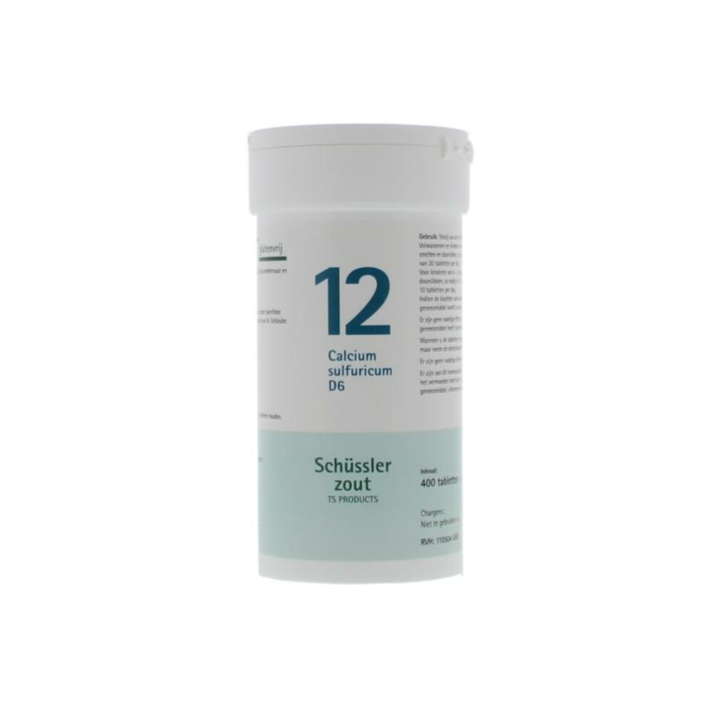 Pfluger Schussler Zout nr 12 Calcium Sulfuricum D6 400 tabletten