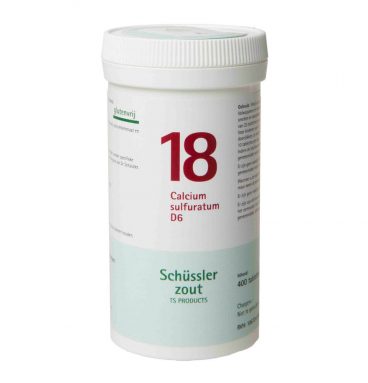 Pfluger Schussler Zout nr 18 Calcium Sulfuratum D6 400 tabletten