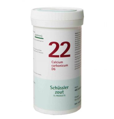 Pfluger Schussler Zout nr 22 Calcium Carbonicum D6 400 tabletten