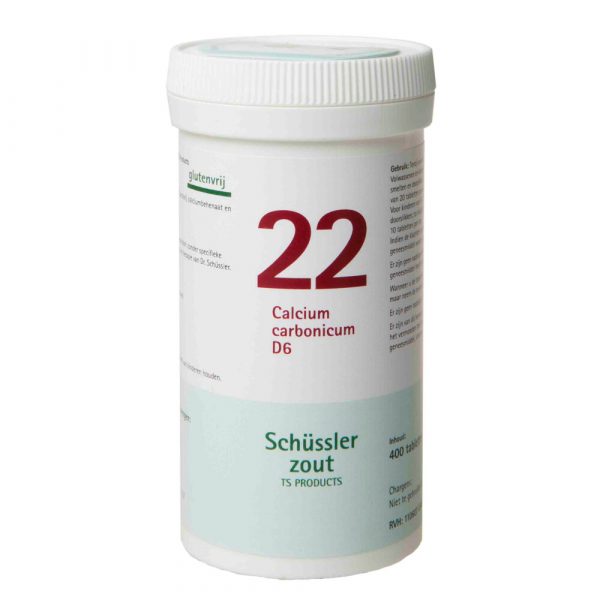 Pfluger Schussler Zout nr 22 Calcium Carbonicum D6 400 tabletten