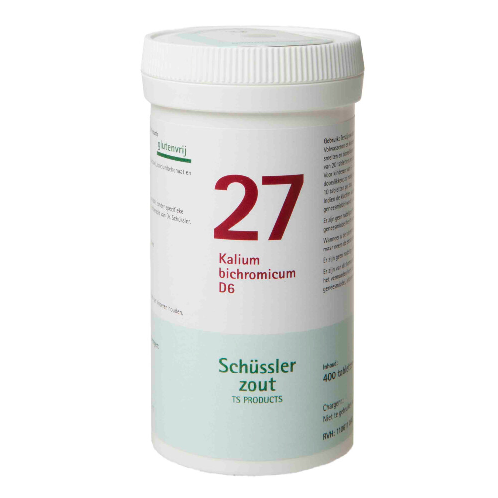 Pfluger Schussler Zout nr 27 Kalium Bichromicum D6 400 tabletten