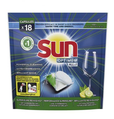 Sun Optimum All-in 1 Vaatwascapsules Citroen 18 stuks