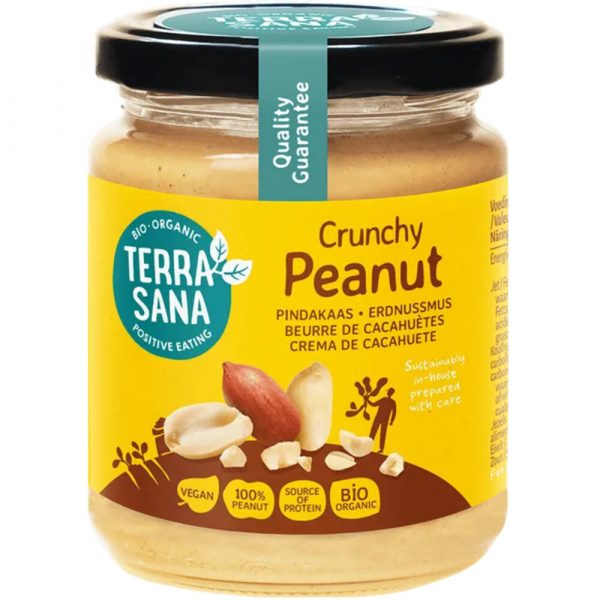 Terrasana Pindakaas Crunchy Biologisch 250 gr