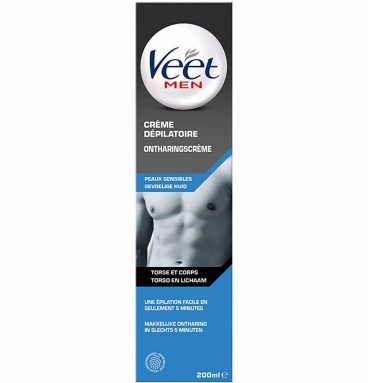 Veet For Men Ontharingscrème Chest&Body Gevoelige Huid 200 ml