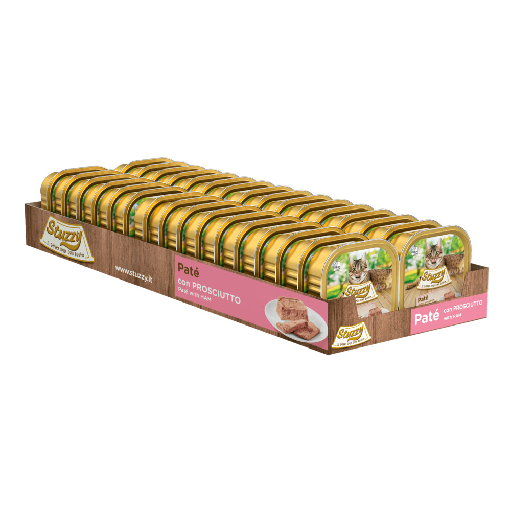 32x Stuzzy Kattenvoer Paté Ham 100 gr