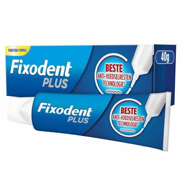 Fixodent Kleefpasta Plus Anti-voedselresten 40 gr