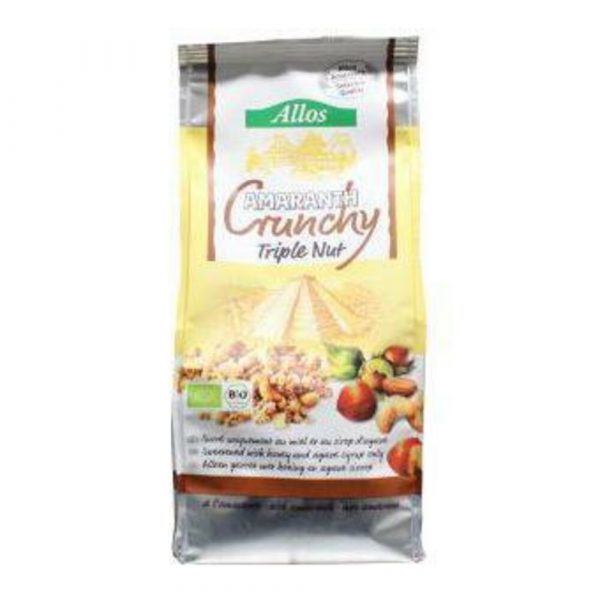 Allos Crunchy Triple Nut Amaran Bio 400 gr