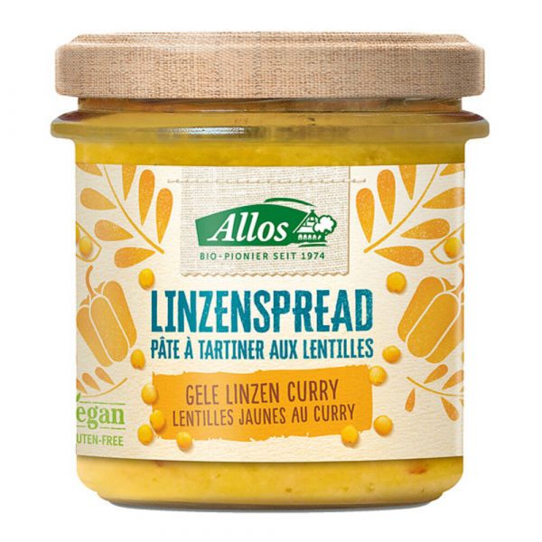 Allos Spread Gele Linzen Bio 140 gr