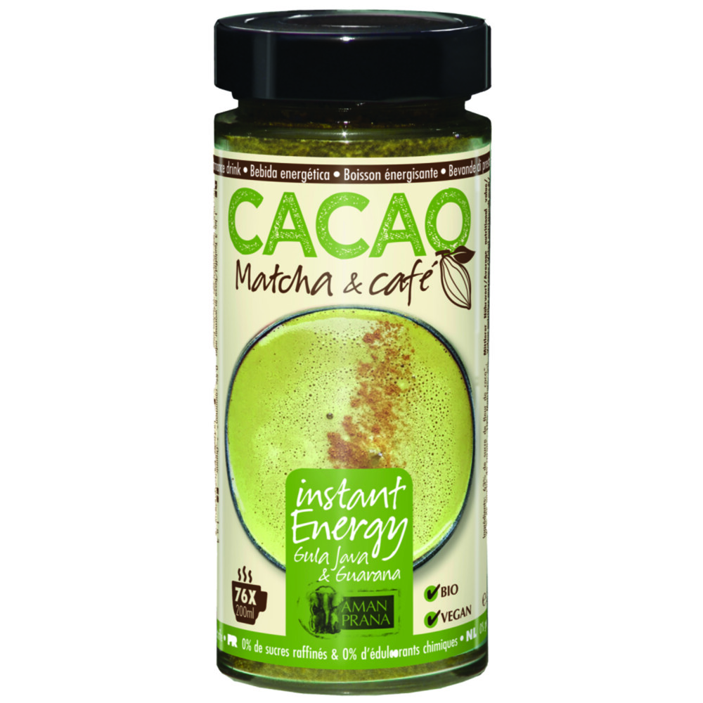 Amanprana Cacao Matcha Cafe Bio 230 gr