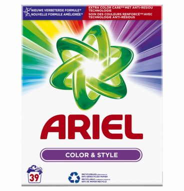 2e halve prijs: Ariel Waspoeder Kleur En Stijl 2.5 kg